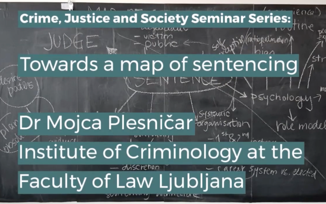 A lecture by Mojca: Towards a map of sentencing