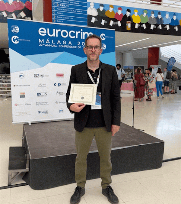 The Director of the Institute of Criminology, Prof. Aleš Završnik, is the recipient of the ESC European Journal of Criminology Best 2021 Article award