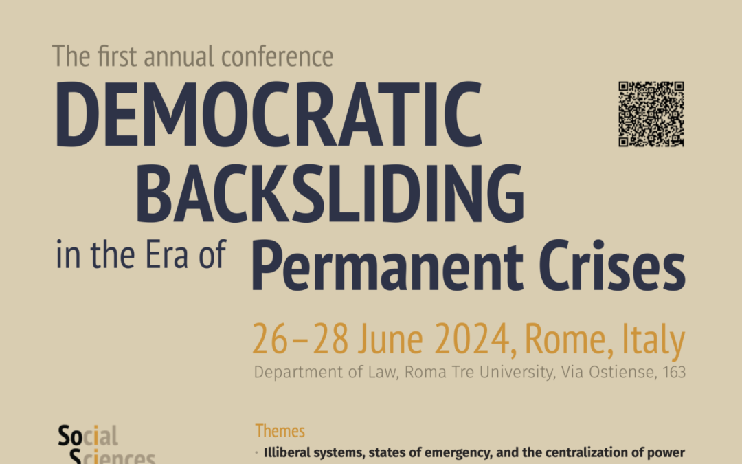 Registration for the conference “Democratic backsliding in the era of permanent crises”