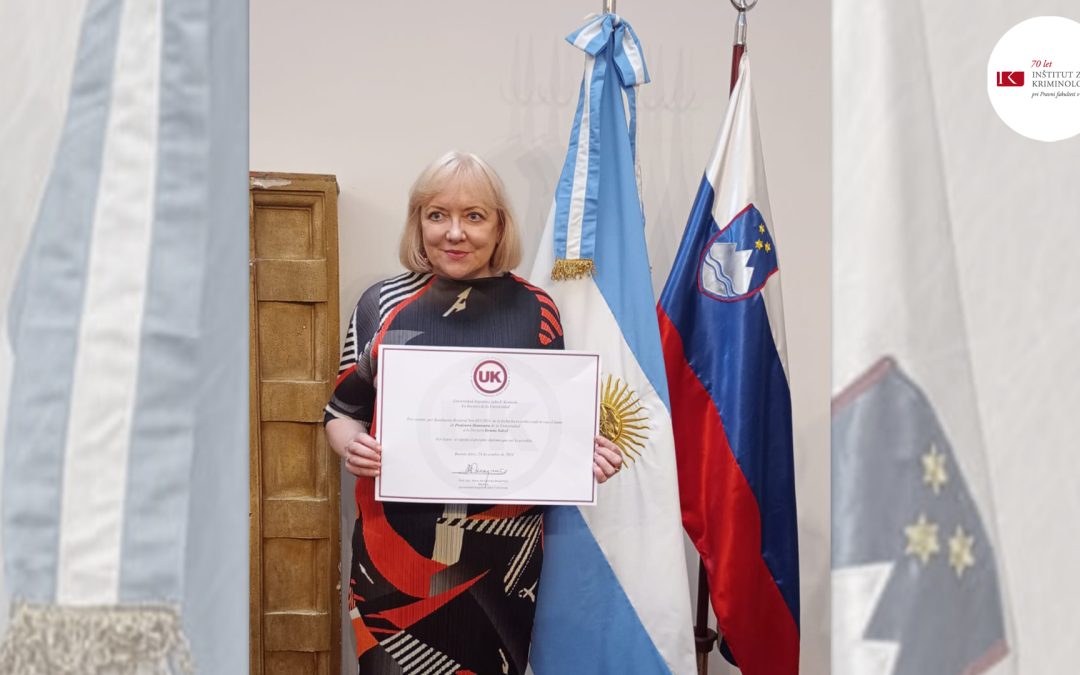 Salecl postala častna profesorica na Universidad Argentina John F. Kennedy